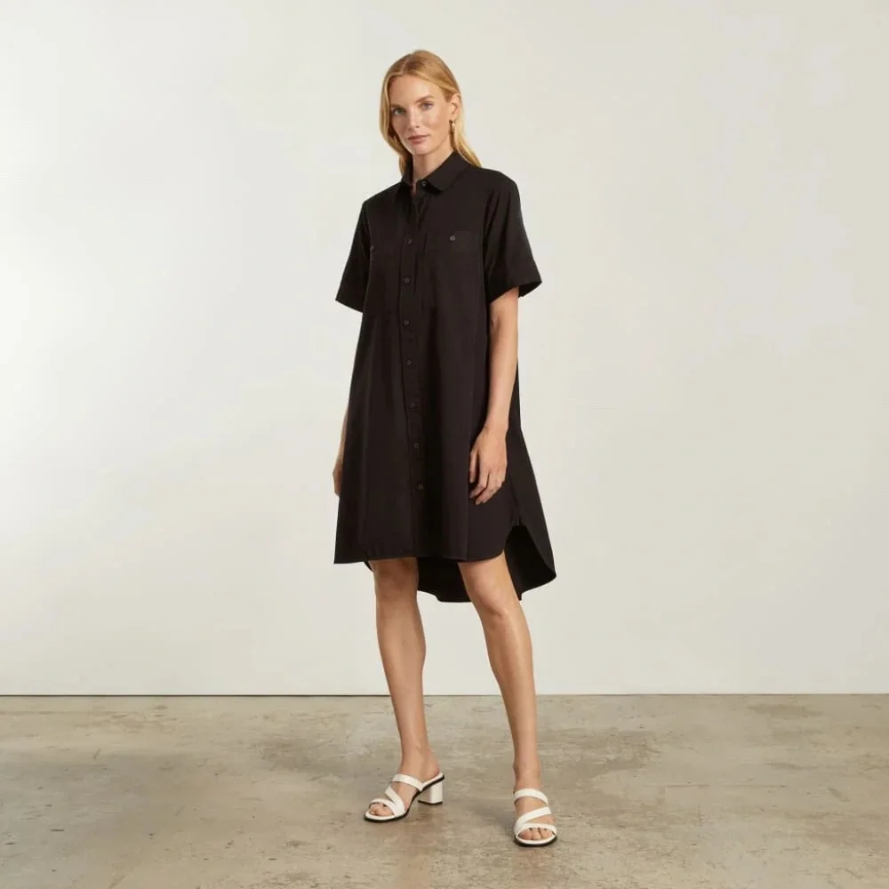 Everlane Day Tripper Dress - Black XXS - Picture 2 of 10